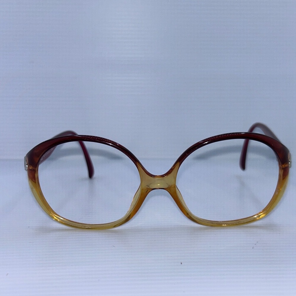 Christian Dior Optyl Amber/Red Eyeglass Frames Only, Germany, 2050 30 54-17 Vtg